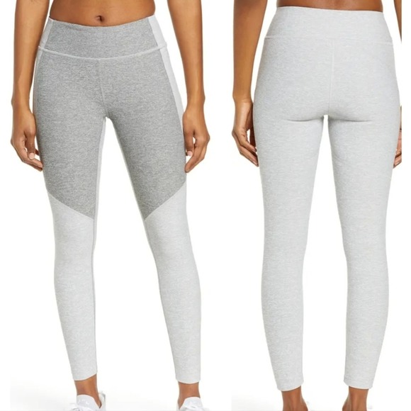 NWOT OUTDOOR VOICES Size Small Leggings 7/8 Heather Gray Warm Up Colorblock - Picture 7 of 13